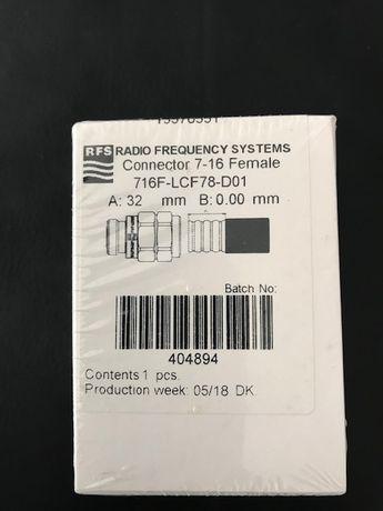 Conector rfs 7-16 fêmea 716f-lcf78-d01 Conector rfs 7-16 fêmea 716f-lcf78-d01