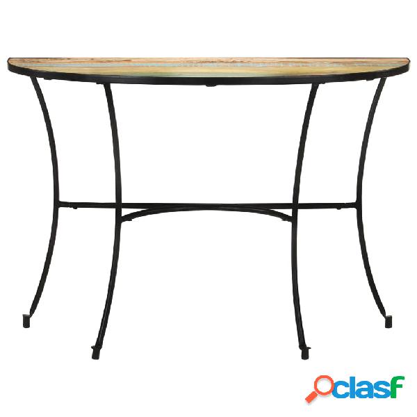 vidaXL Mesa de apoio 110x40x77 cm madeira recuperada maciça 1