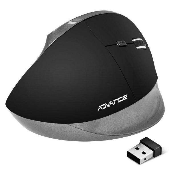 ADVANCE Rato Ergonómico Vertical S-V185RF, Sem Fios, 1200