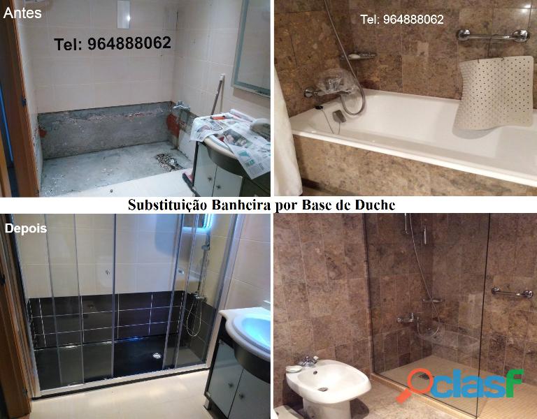 Substituição Banheira por Base de Duche 10