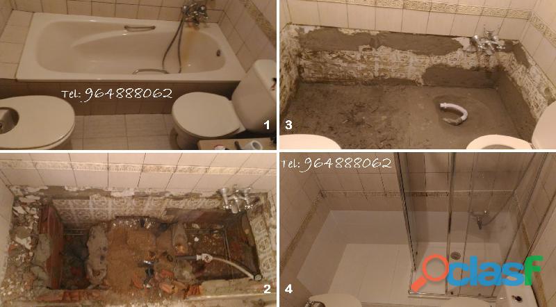 Substituição Banheira por Base de Duche 4