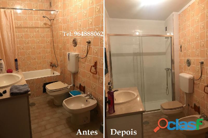 Substituição Banheira por Base de Duche 11